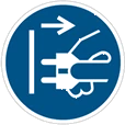 Znak: Nakaz Odaczenia Urzadzenia Od Sieci Elektrycznej